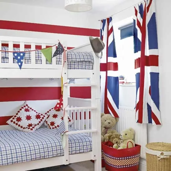 British-inspired design kids' room