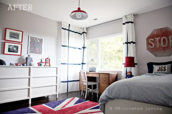 Union Jack Boys Room Full View