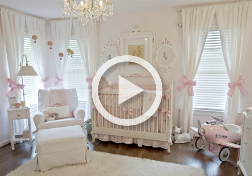 Vintage Inspired Light Pink Nursery