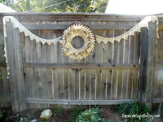 Shabby Chic First Birthday Wreath