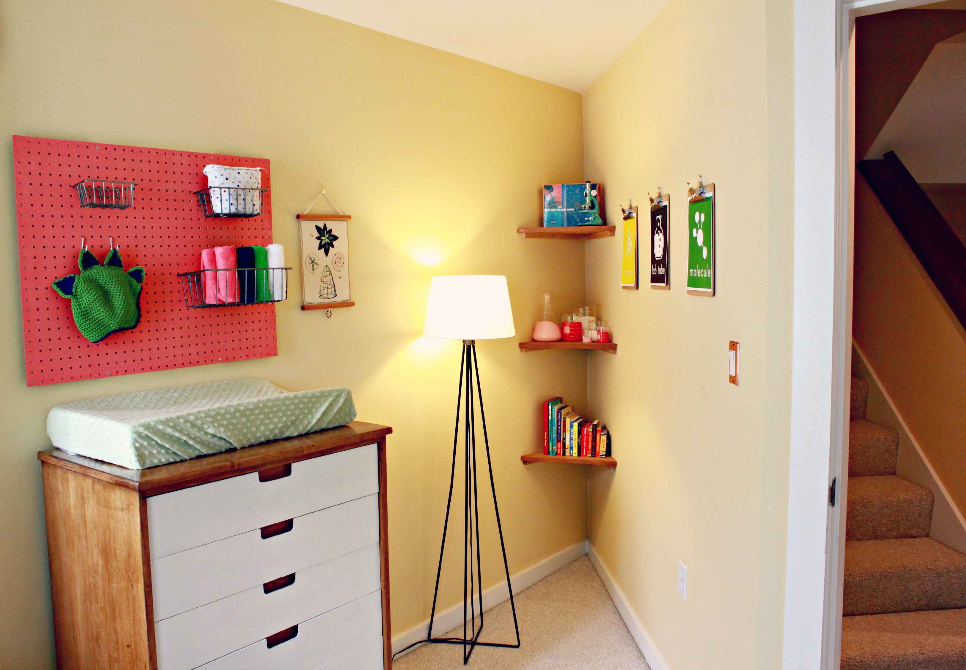 Mod Vin Cheerful Girl Nursery Light and Room Corner