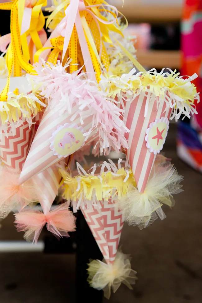 seaside party theme birthday hats