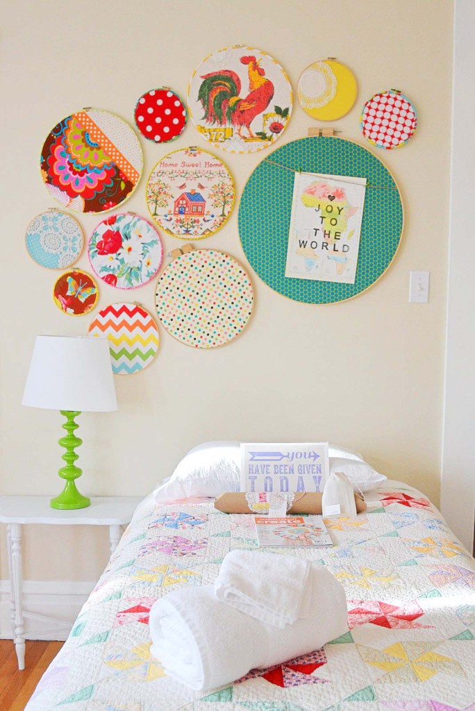 embroidery hoop wall art