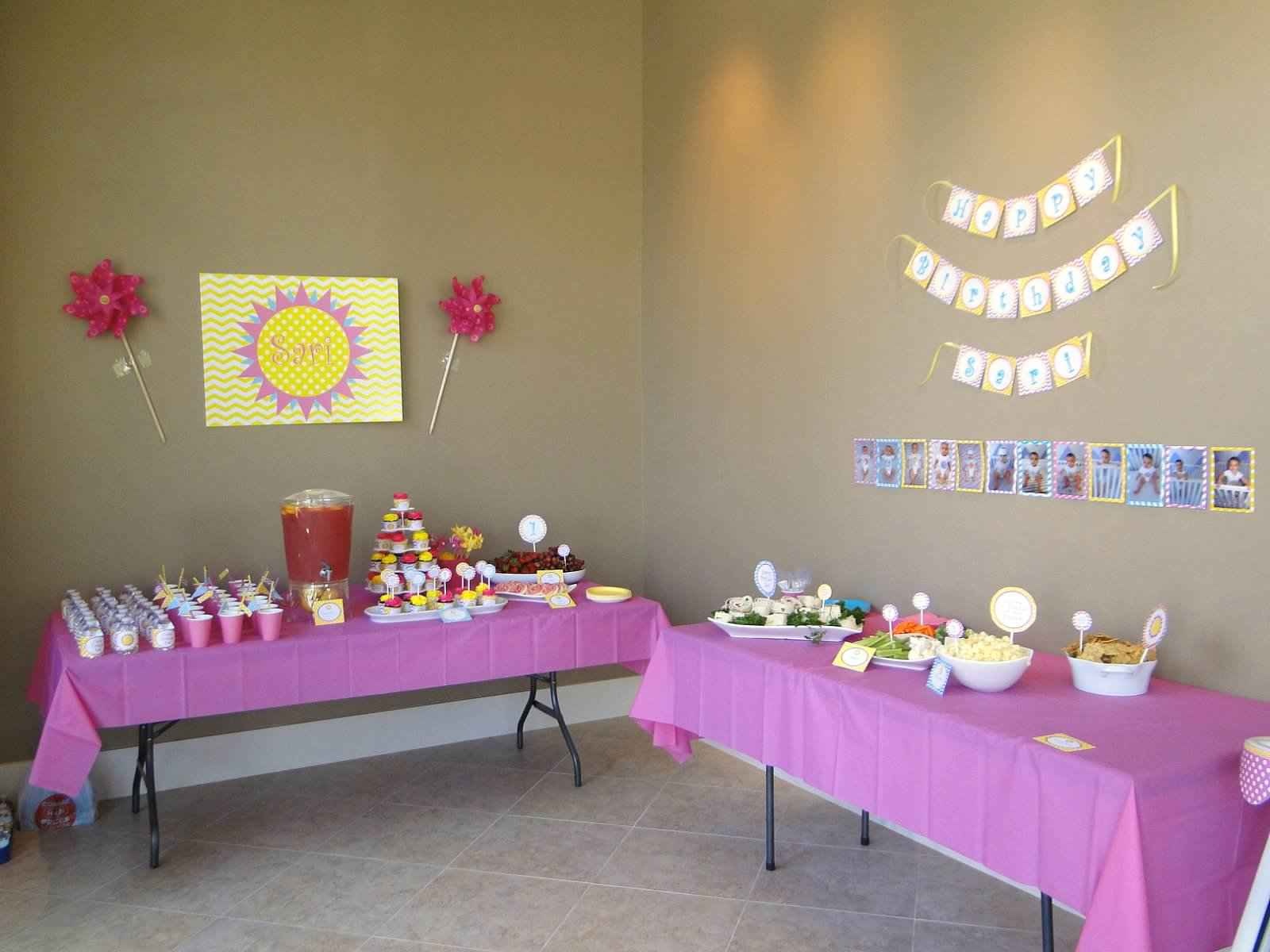 Sunshine and Lemonade Birthday Party Full Spread