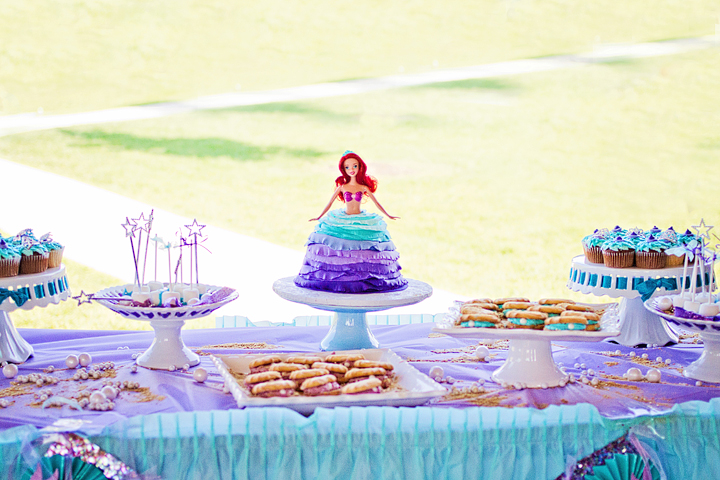 3rd Birthday The Little Mermaid Ariel and Scuttle Cupcakes - Rashmi's Bakery