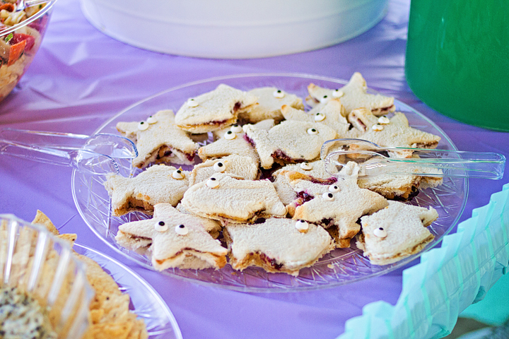 Little Mermaid 4th Birthday Party Sandwiches