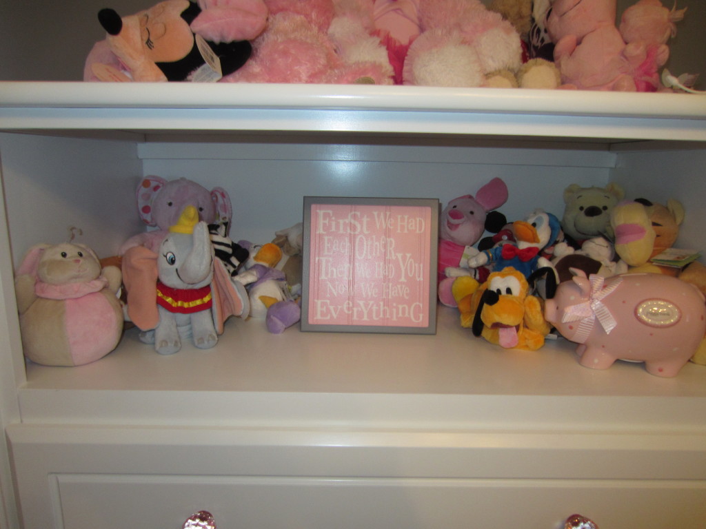 Pink and Gray Classic Nursery Frame