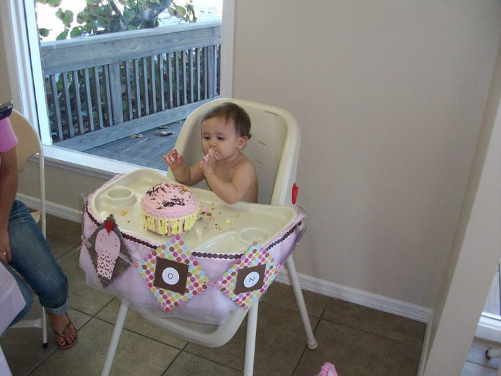 Cupcake Themed First Birthday Birthday Girl