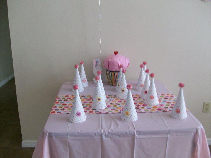 Cupcake Themed First Birthday Party Hats