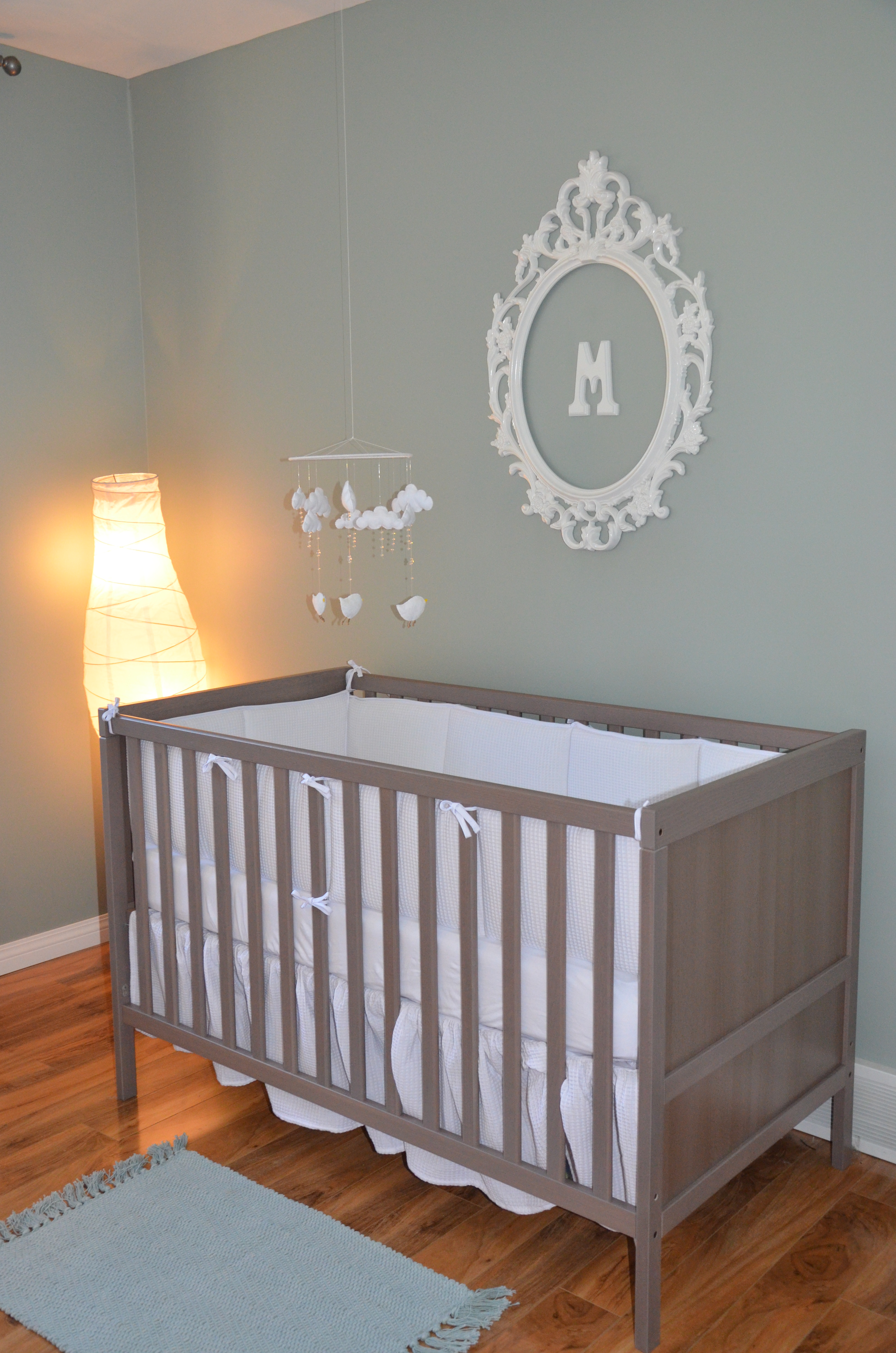 Twin Nursery Monogrammed Wall