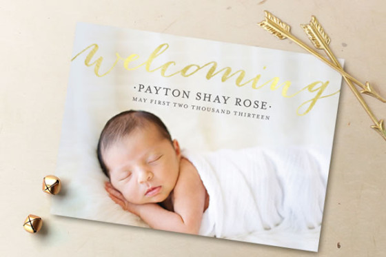 Minted Foil-Pressed Cards - Project Nursery