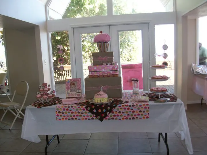 Cupcake Themed First Birthday Sweets Table