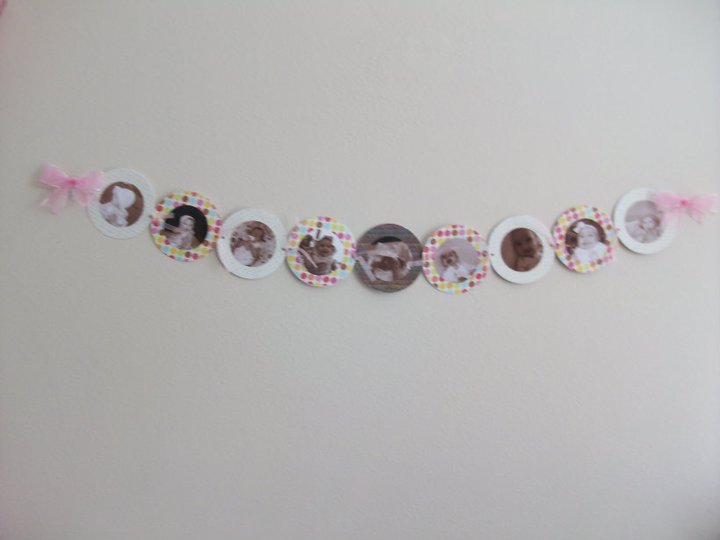 Cupcake Themed First Birthday Photo Banner