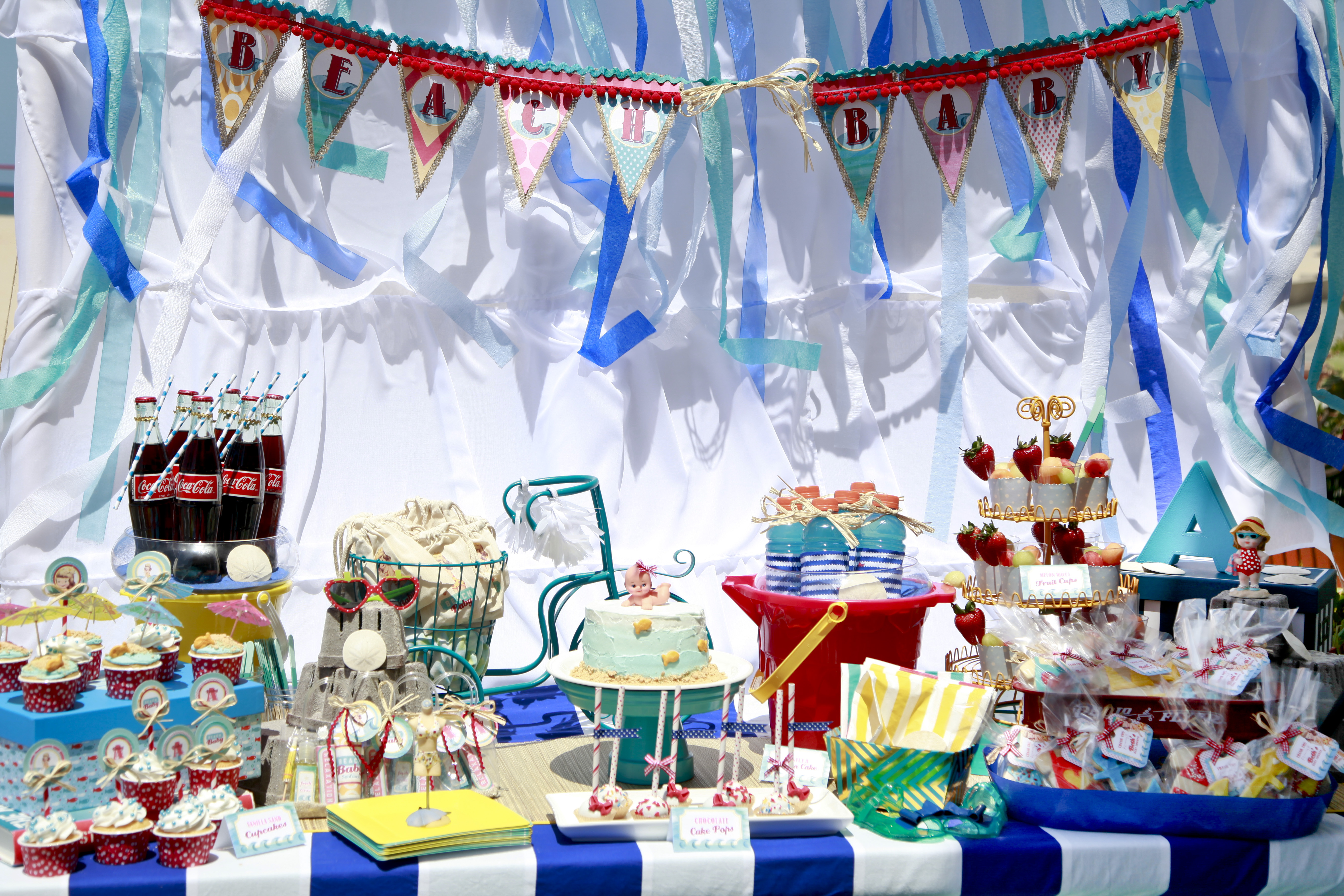 Vintage Beach Baby Shower