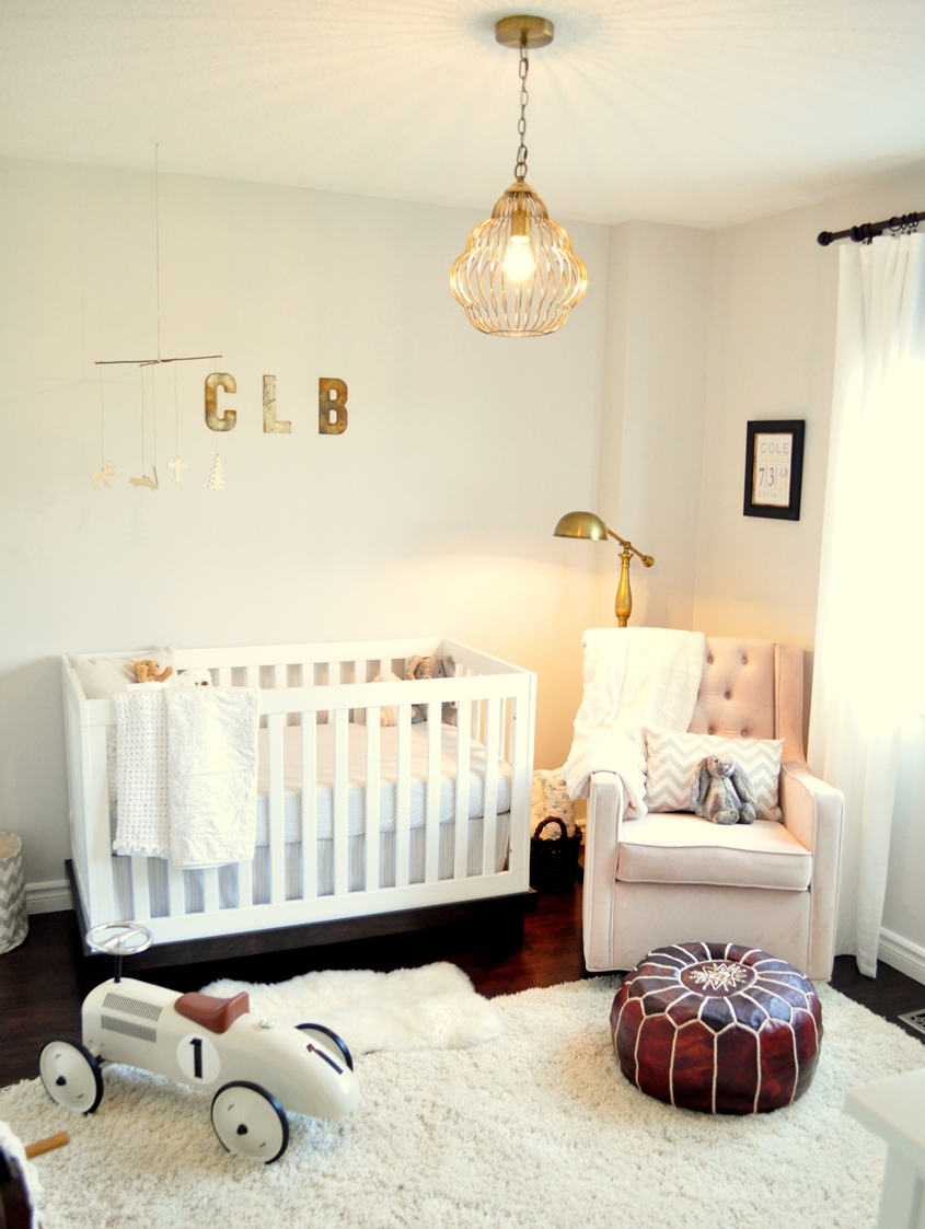 Rustic and Contemporary Nursery Room View