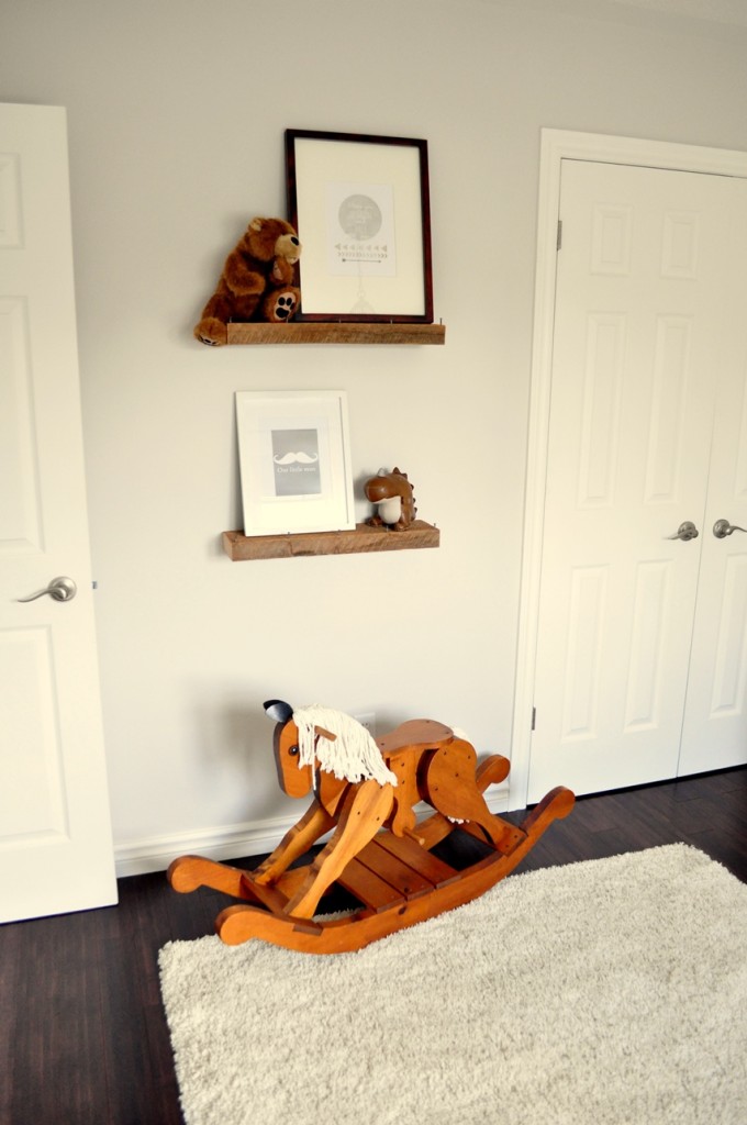 Rustic and Contemporary Nursery Rocking Horse