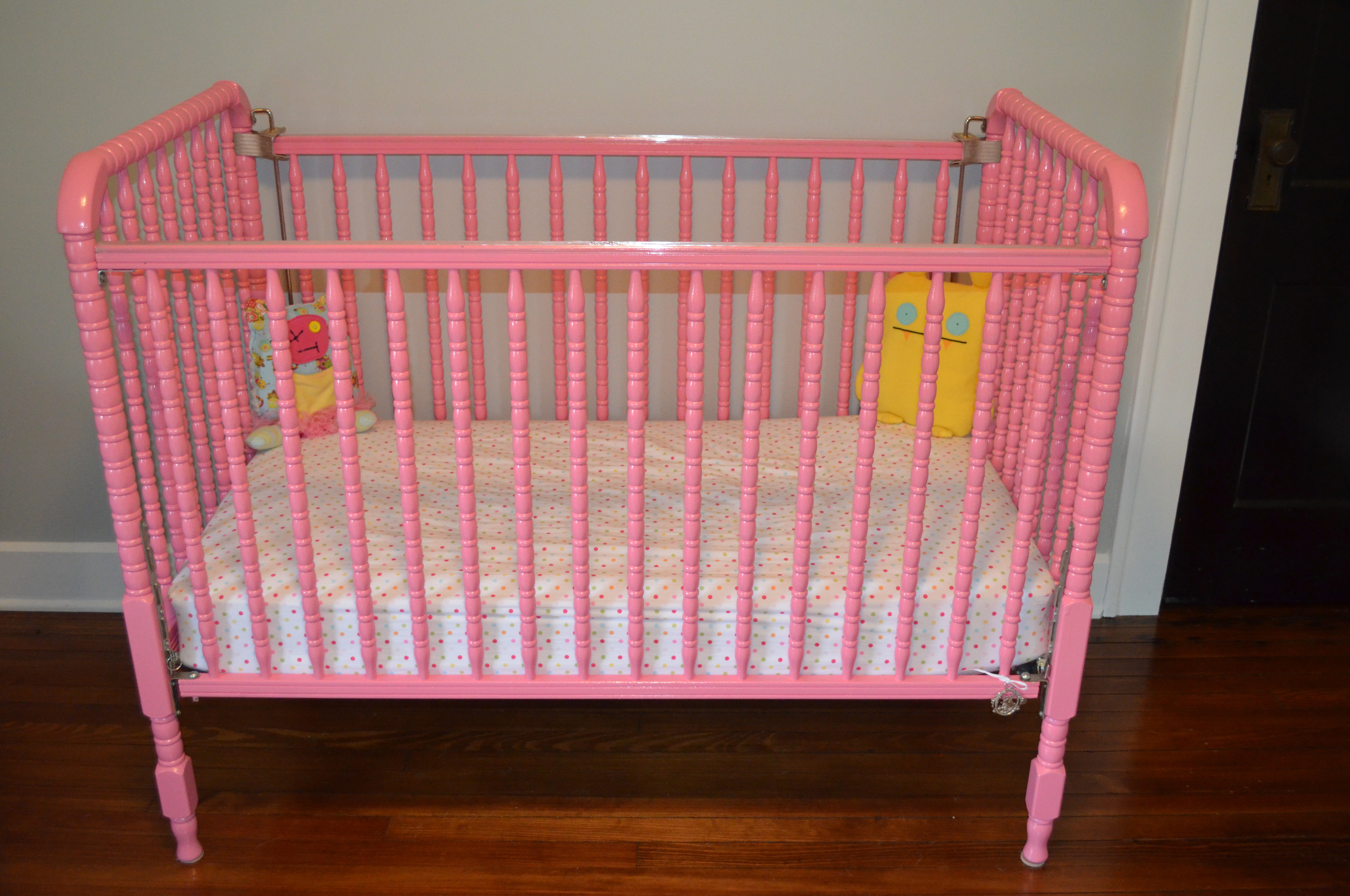 Girl Colorful Nursery Pink Crib
