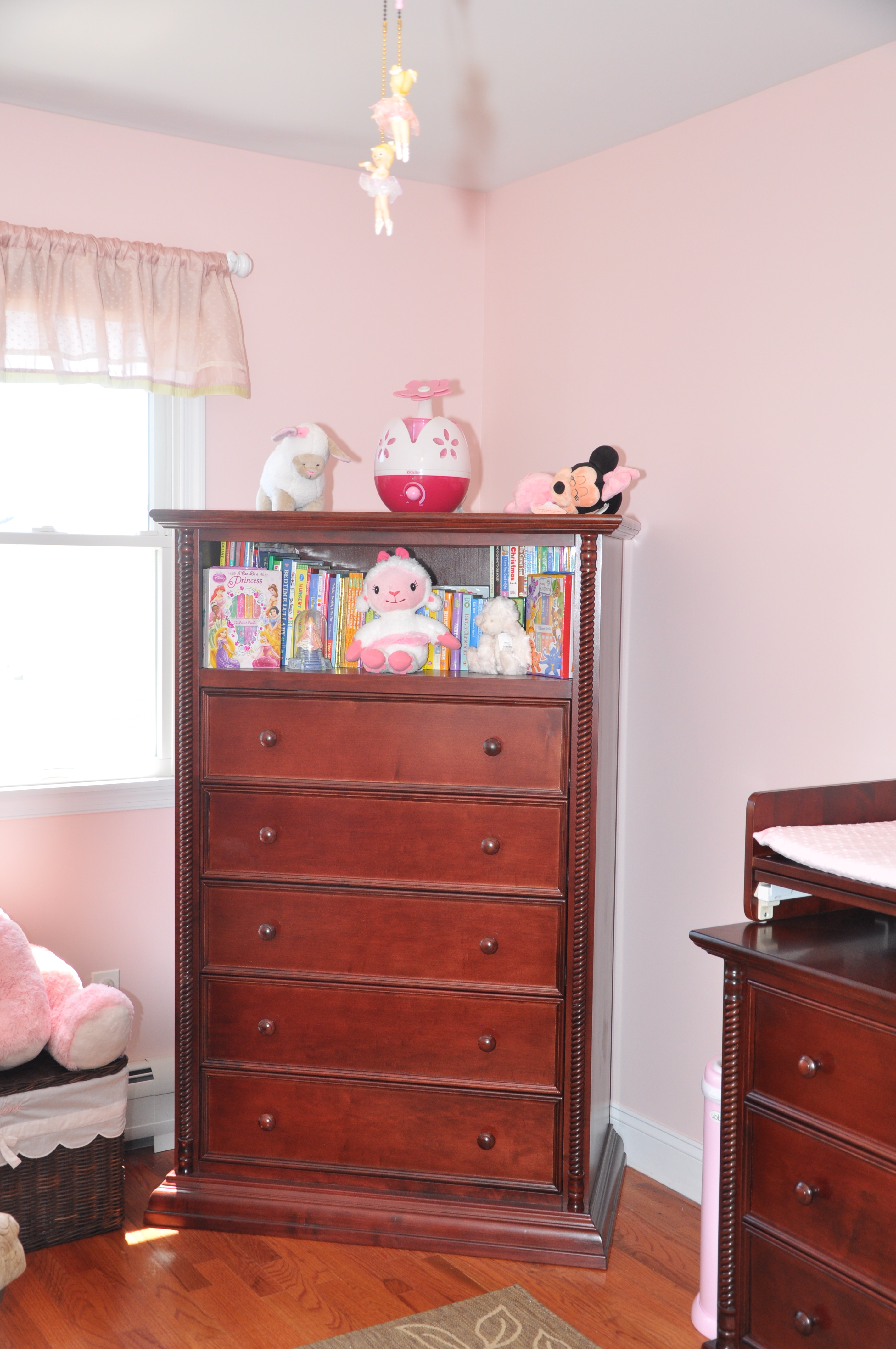 Light Pink Princess Nursery Bookcase