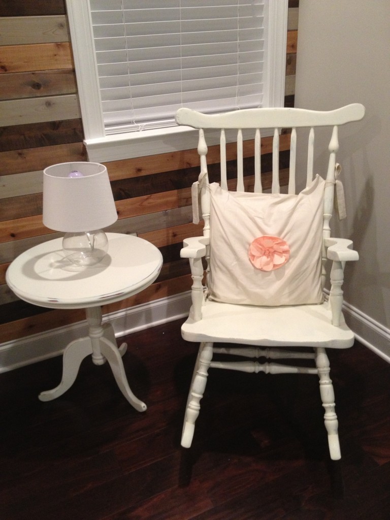 Upcycled Rocker and Thrift Find Side Table