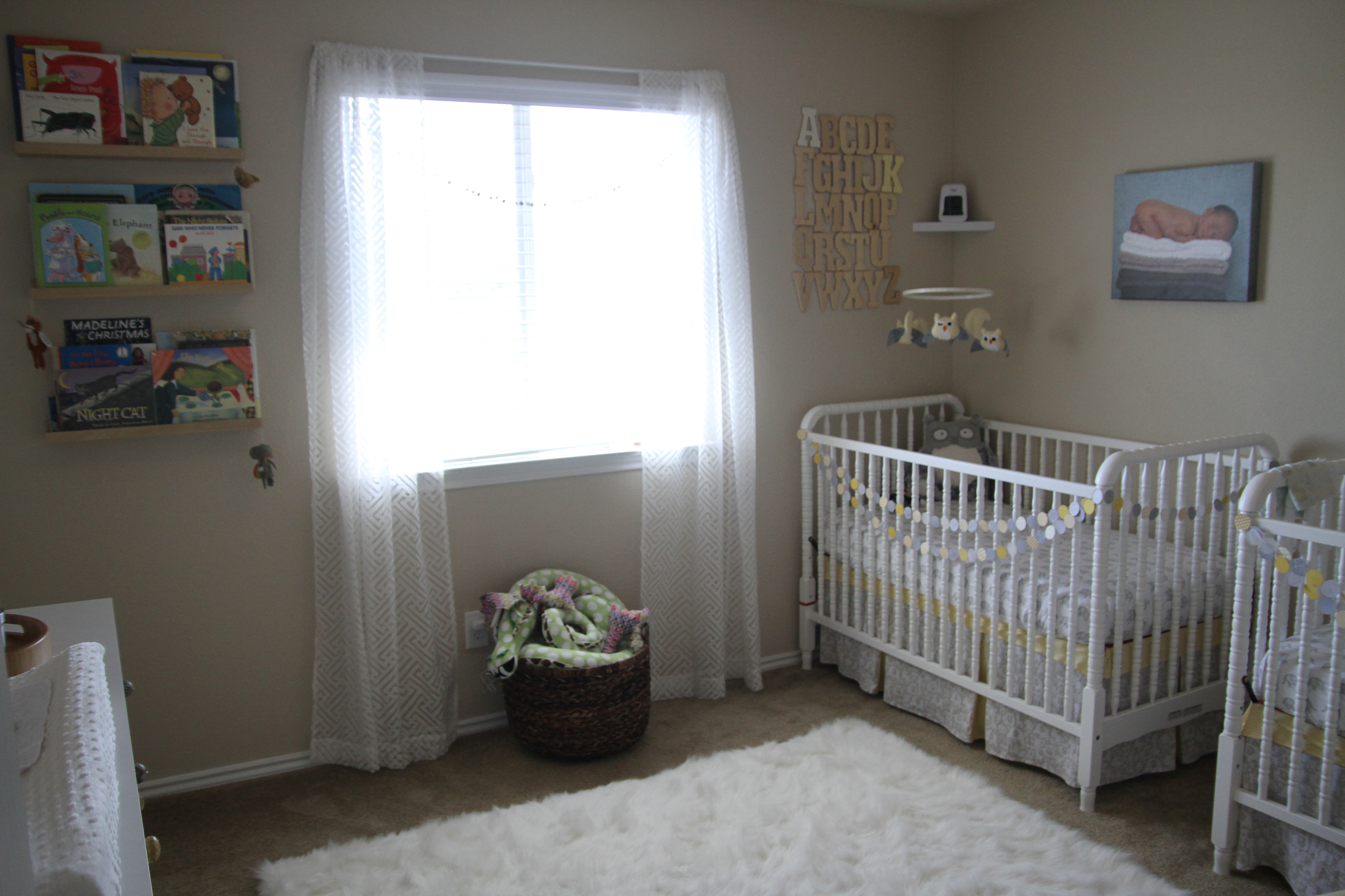 Twin Boys Nursery Room View