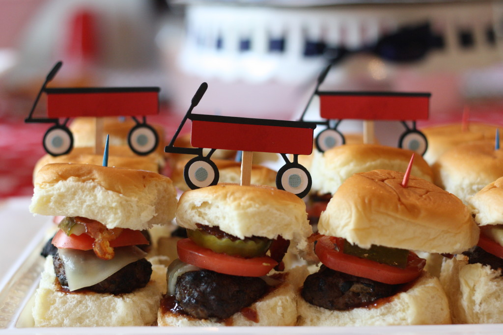 Red Wagon 1st Birthday Party Sliders