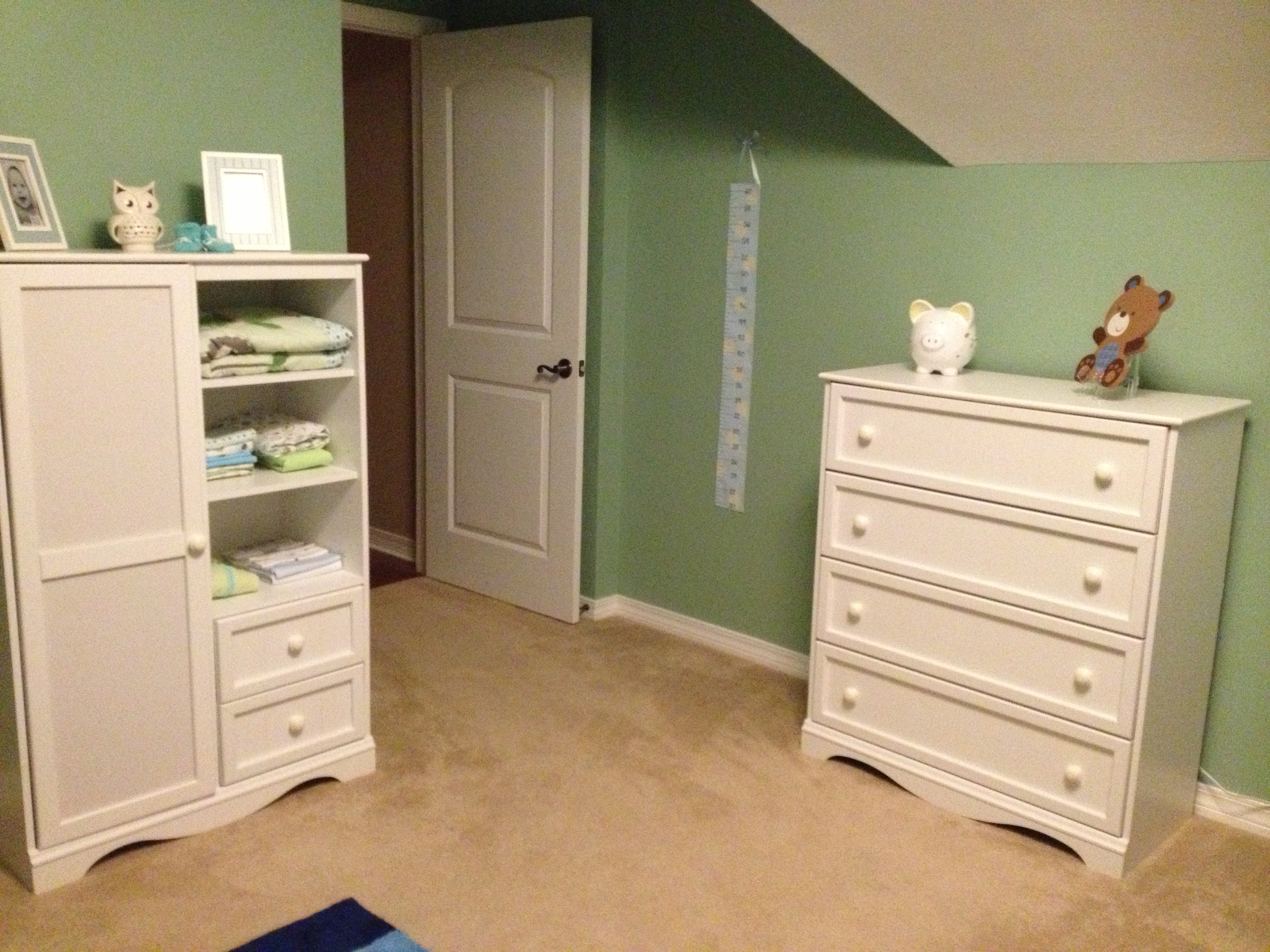 Boy Green and Blue Nursery Dresser