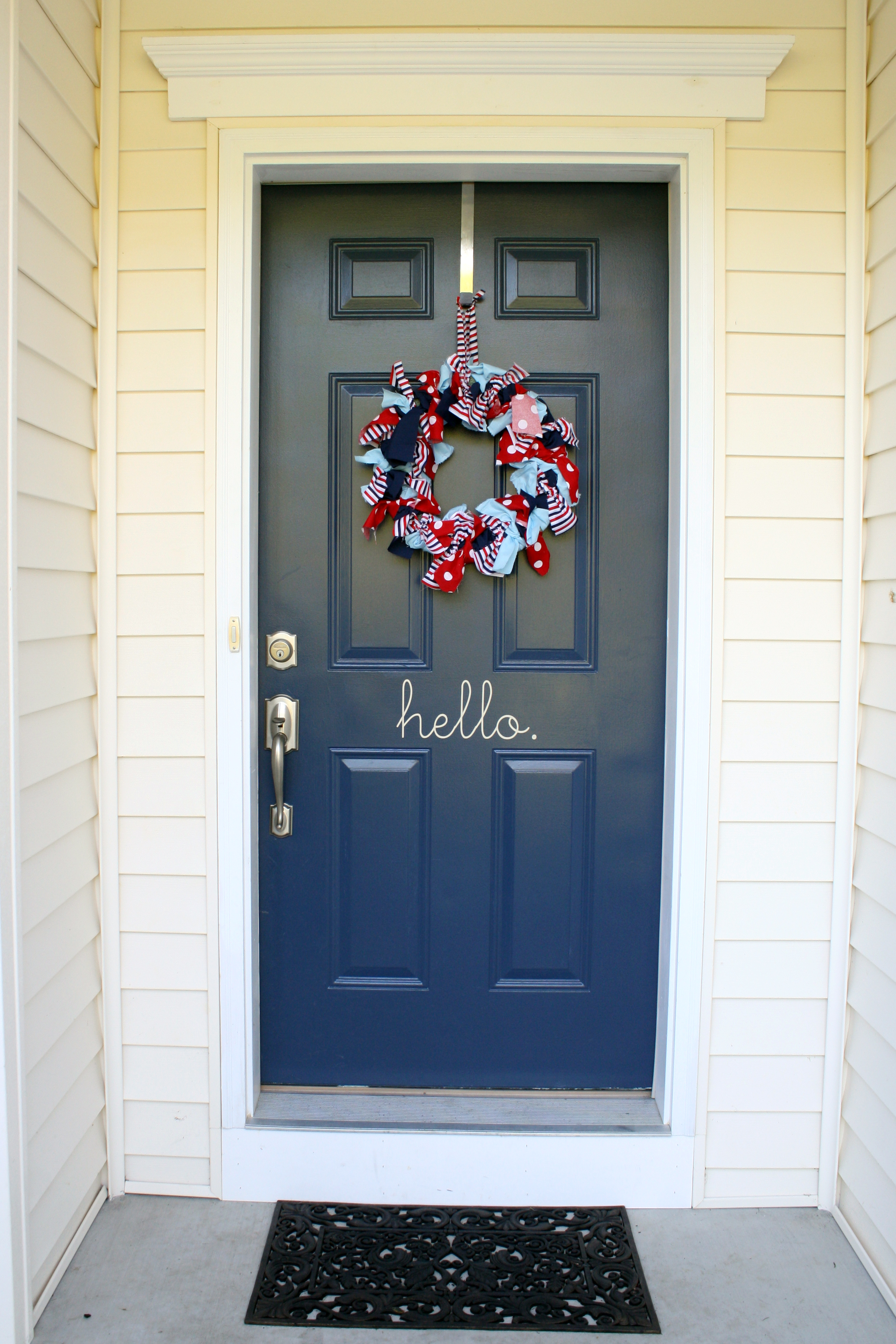 Red Wagon 1st Birthday Party Front Door