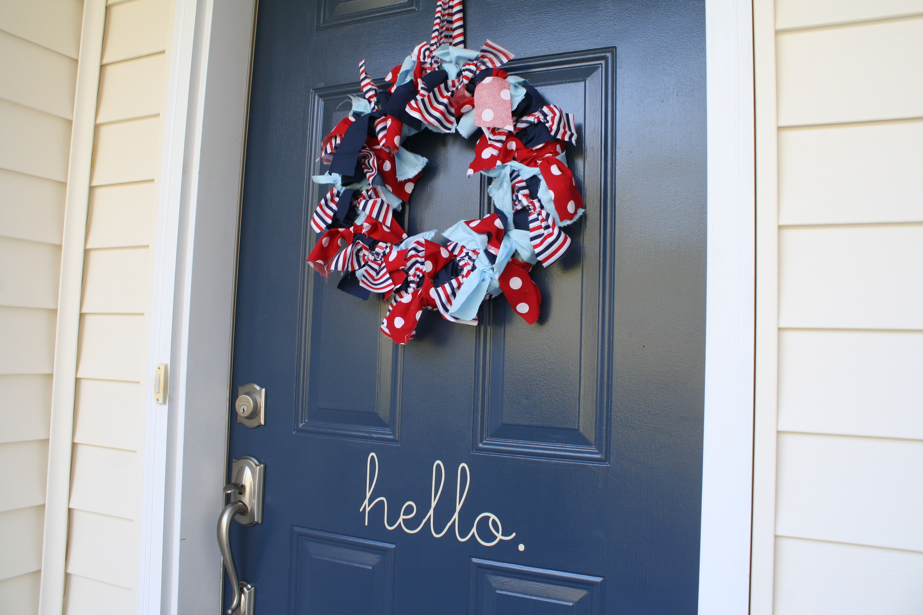 Red Wagon 1st Birthday Party Front Door