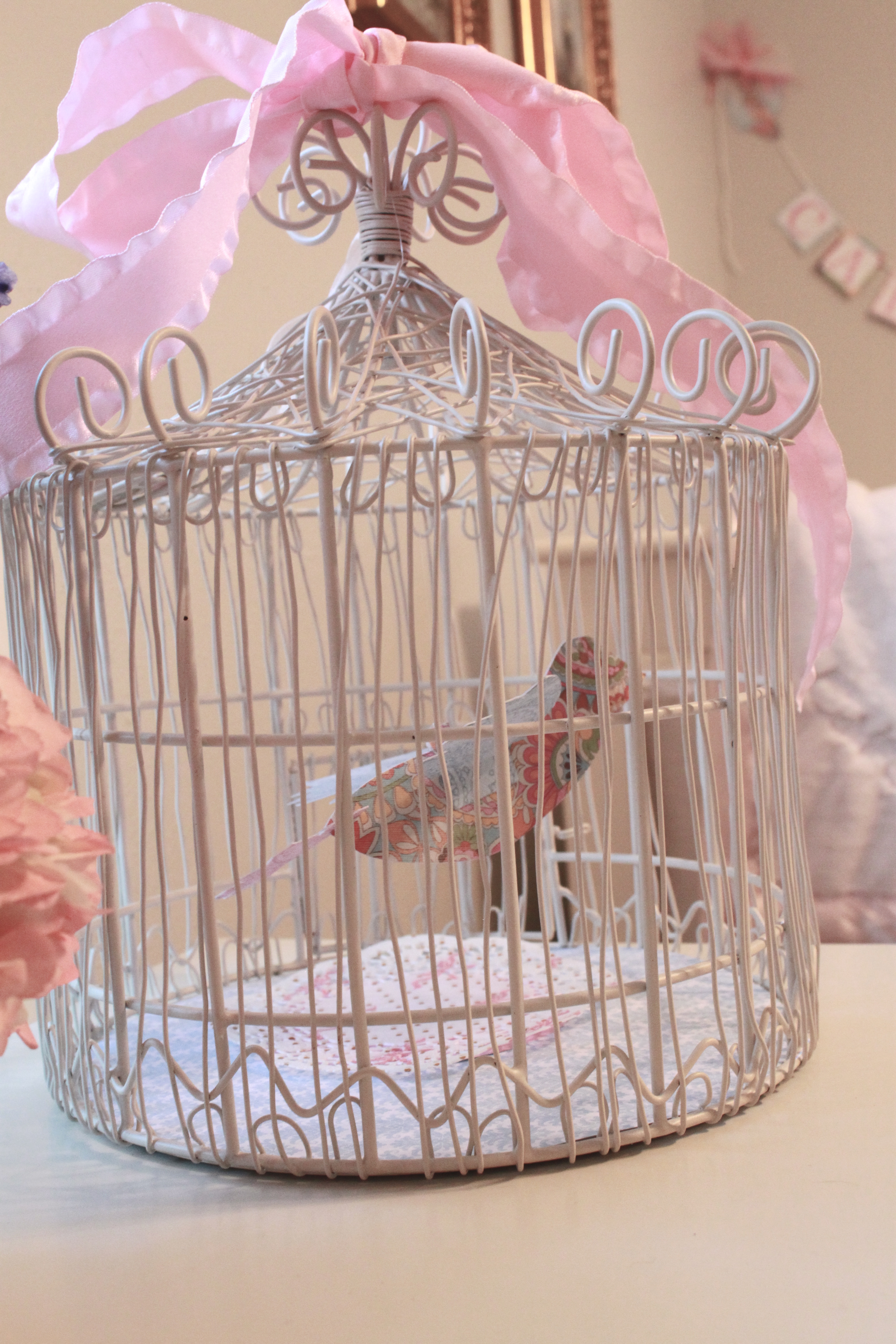 Sweet and Pink Nursery Birdcage