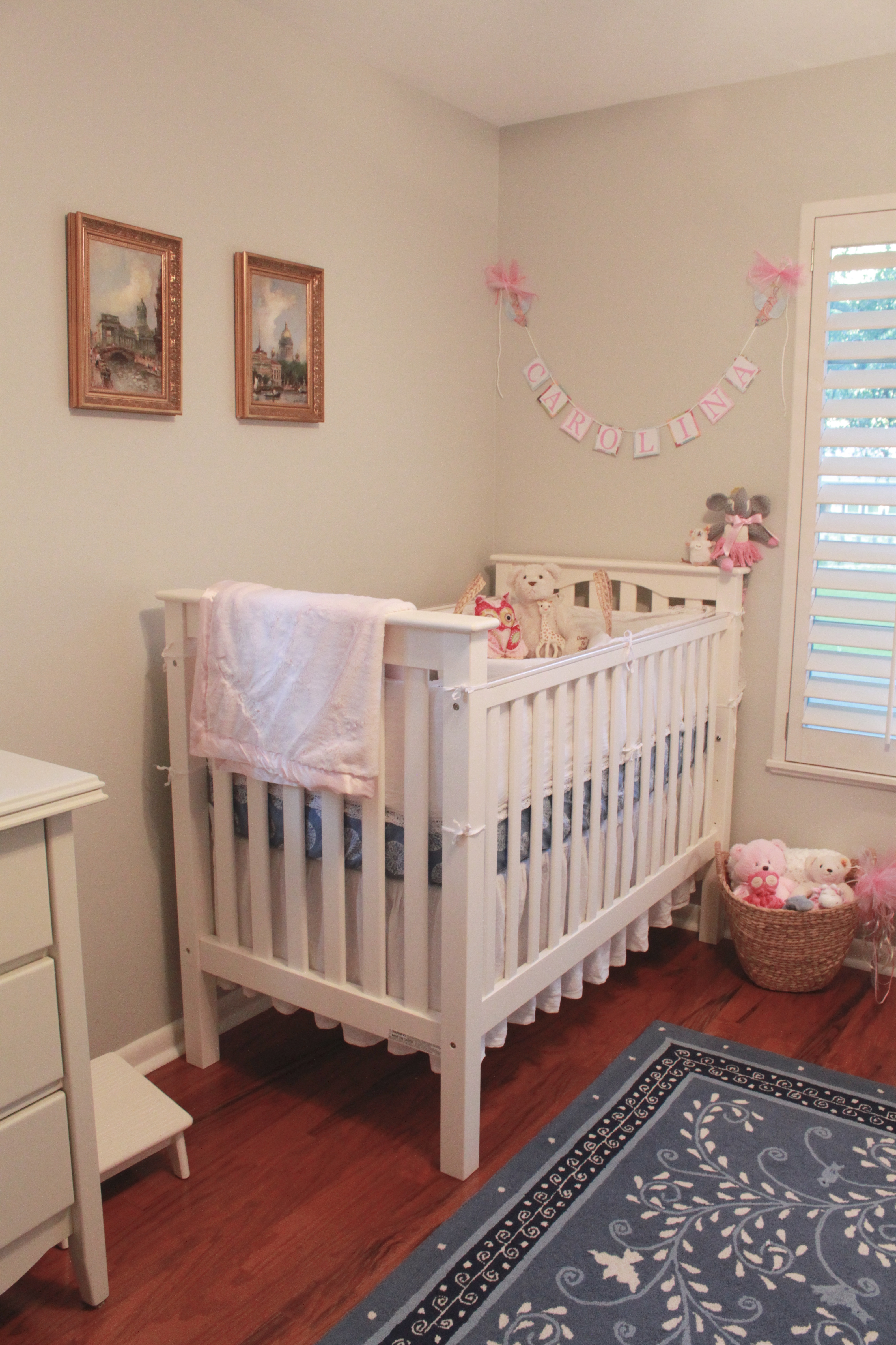 Sweet and Pink Nursery Crib