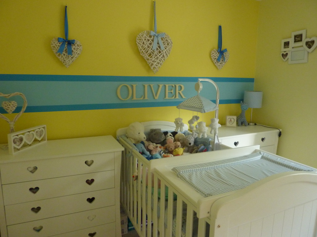blue and yellow nursery ideas