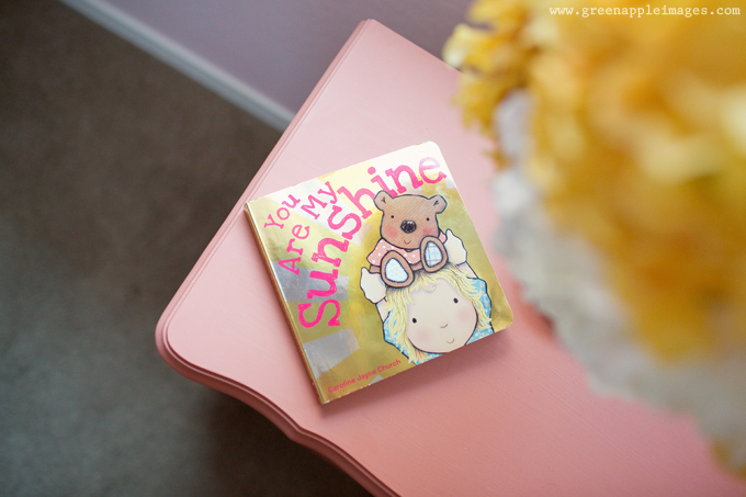 Pink, Coral, Yellow You Are My Sunshine Nursery Books