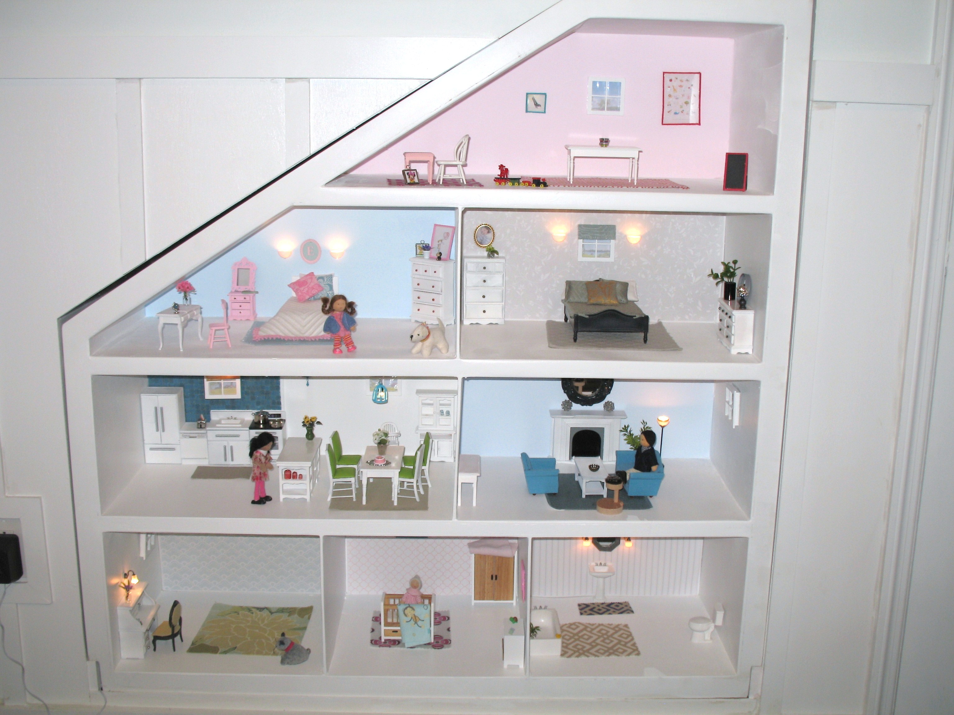 DIY Dollhouse Completed Project