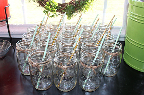 "Oh, the Places She'll Go" Baby Shower Mason Jars