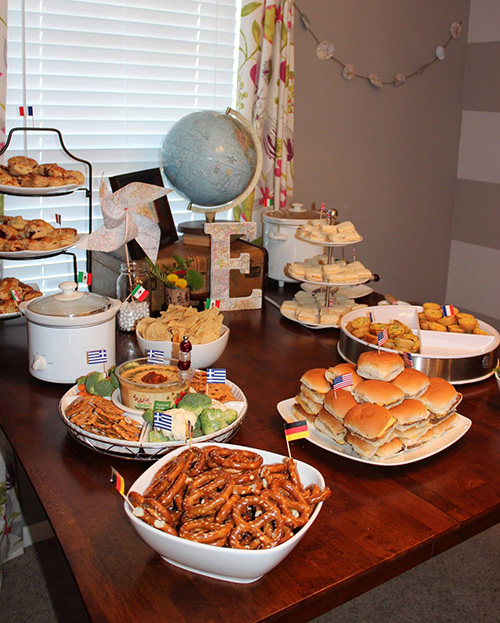 "Oh, the Places She'll Go" Baby Shower Country Food