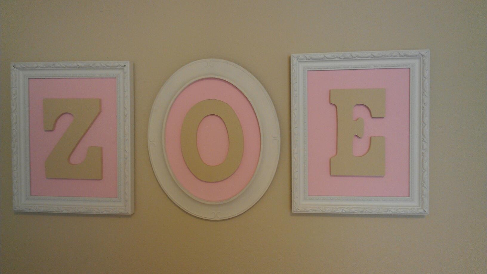 DIY Letters and Frames from Michaels