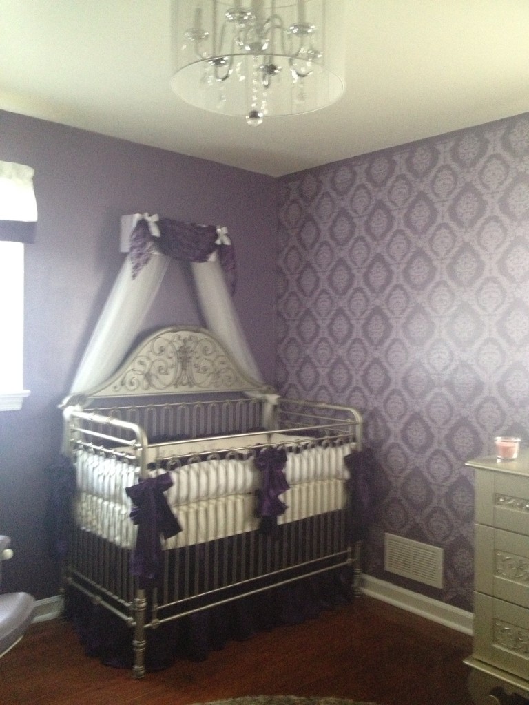 baby girl nursery ideas purple