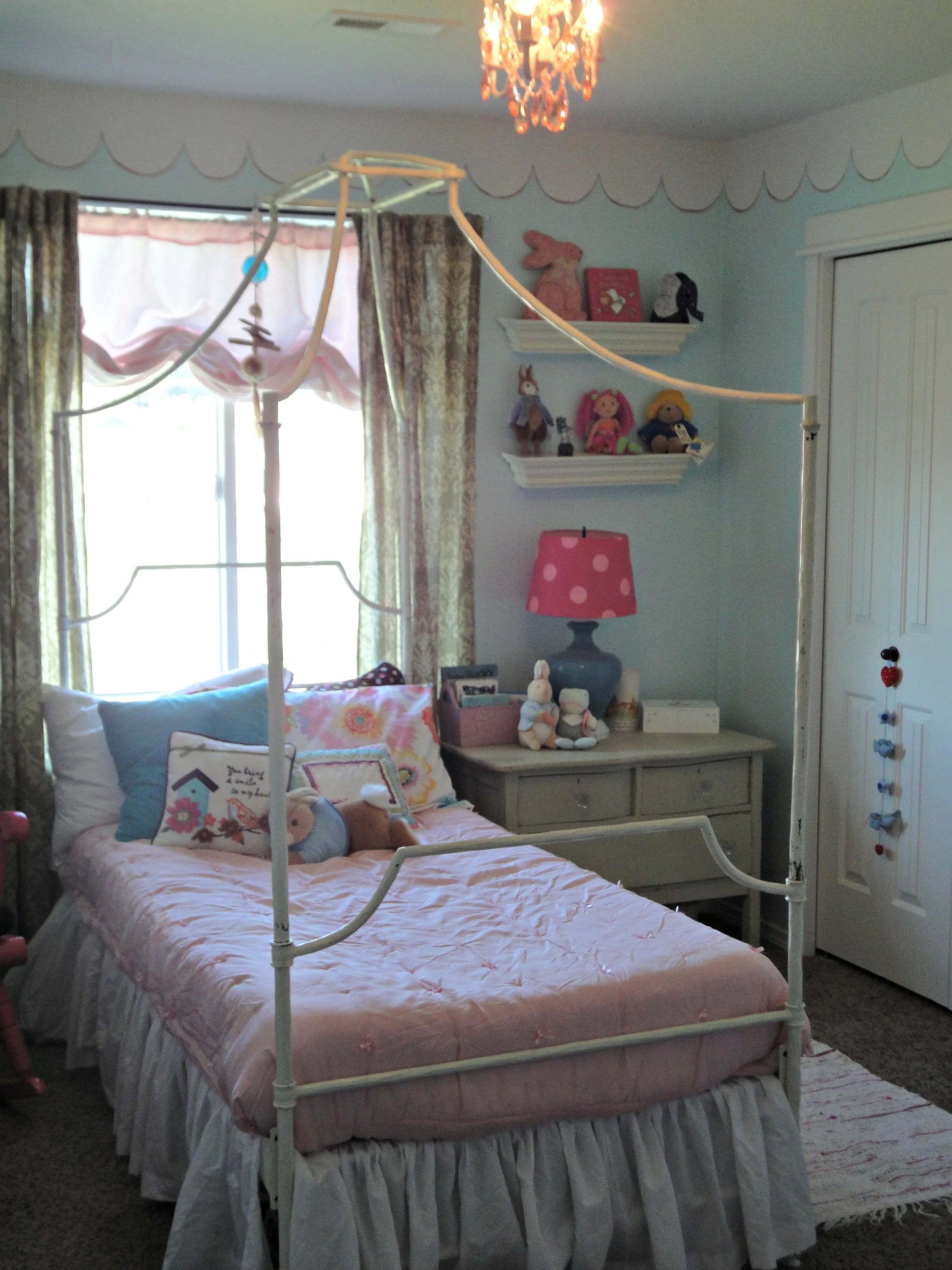 Girl Garden Nursery Canopy Bed