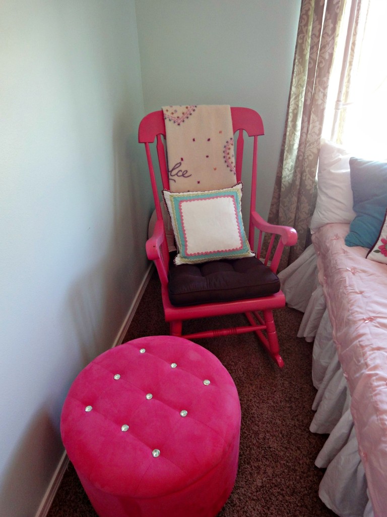 Girl Garden Nursery Glider Chair