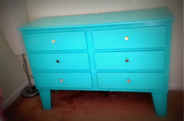 Baby Girl Bright and Cheerful Nursery Refinished Dresser