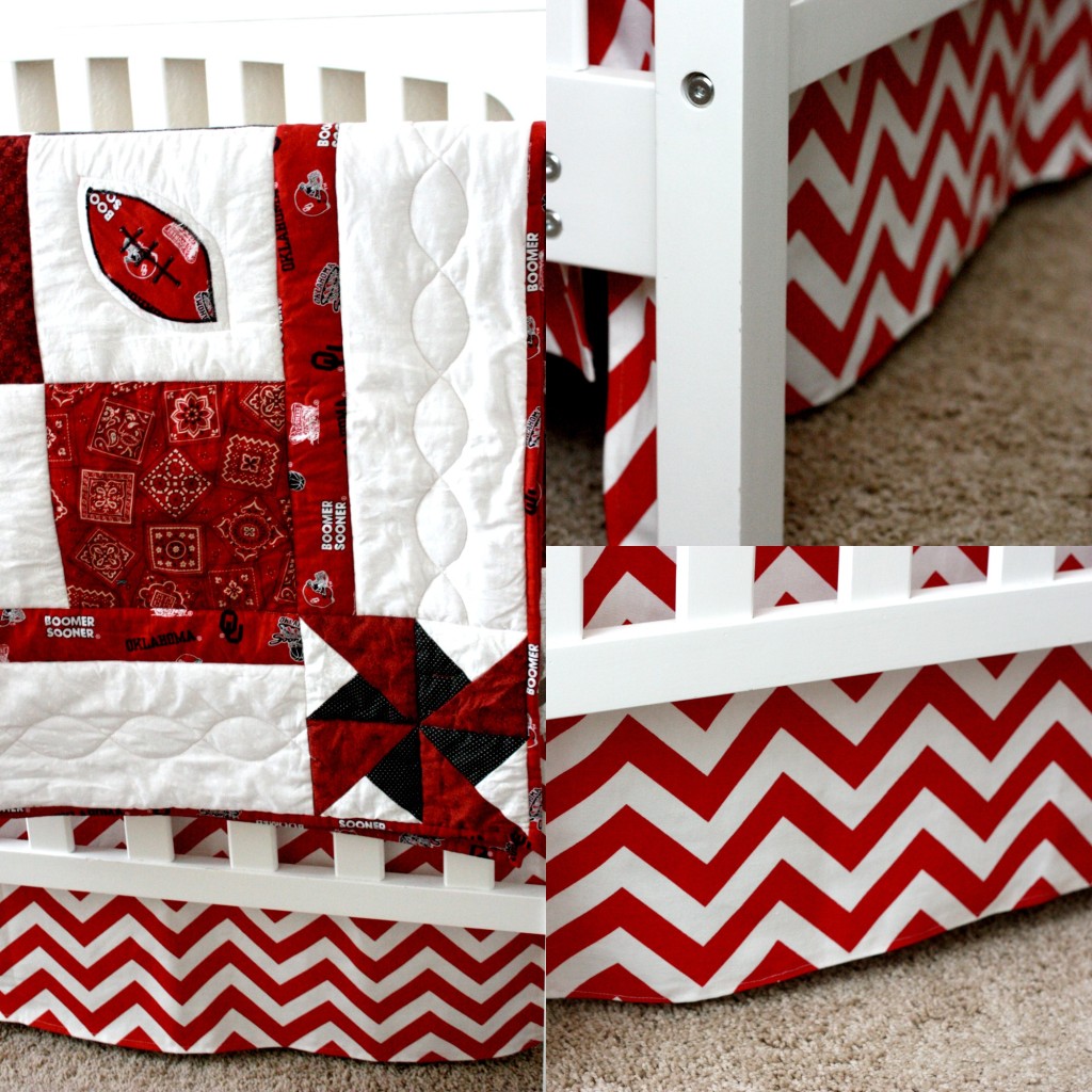 Boy Red and White Nursery Red and White Bedding