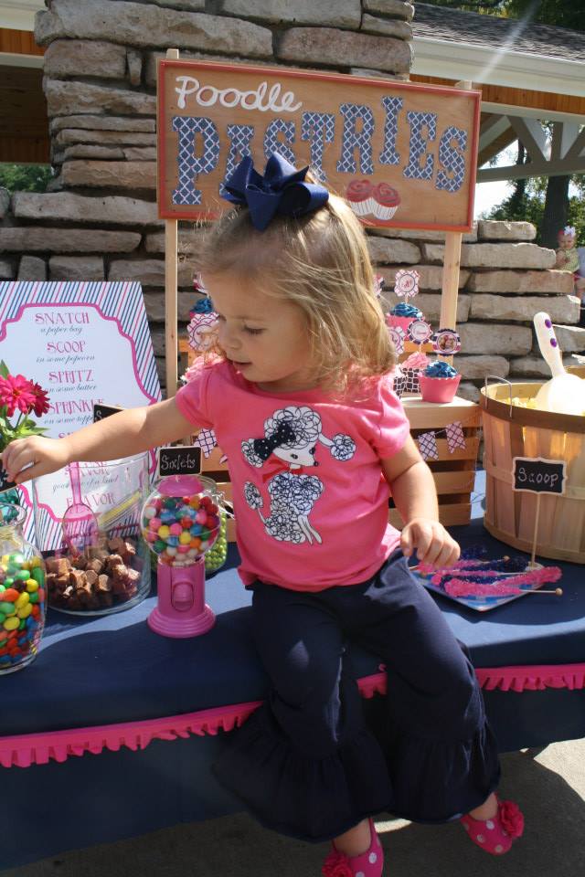 Girl Poodle 2nd Birthday Party