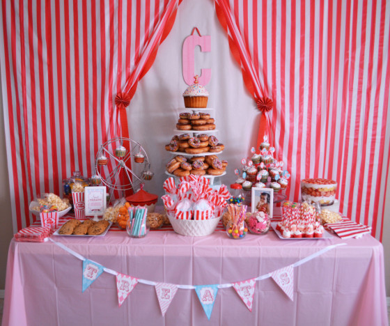 Carnival Themed Birthday Party Dessert Table - Project Nursery