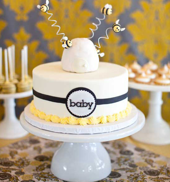 Bumble Bee Baby Cake