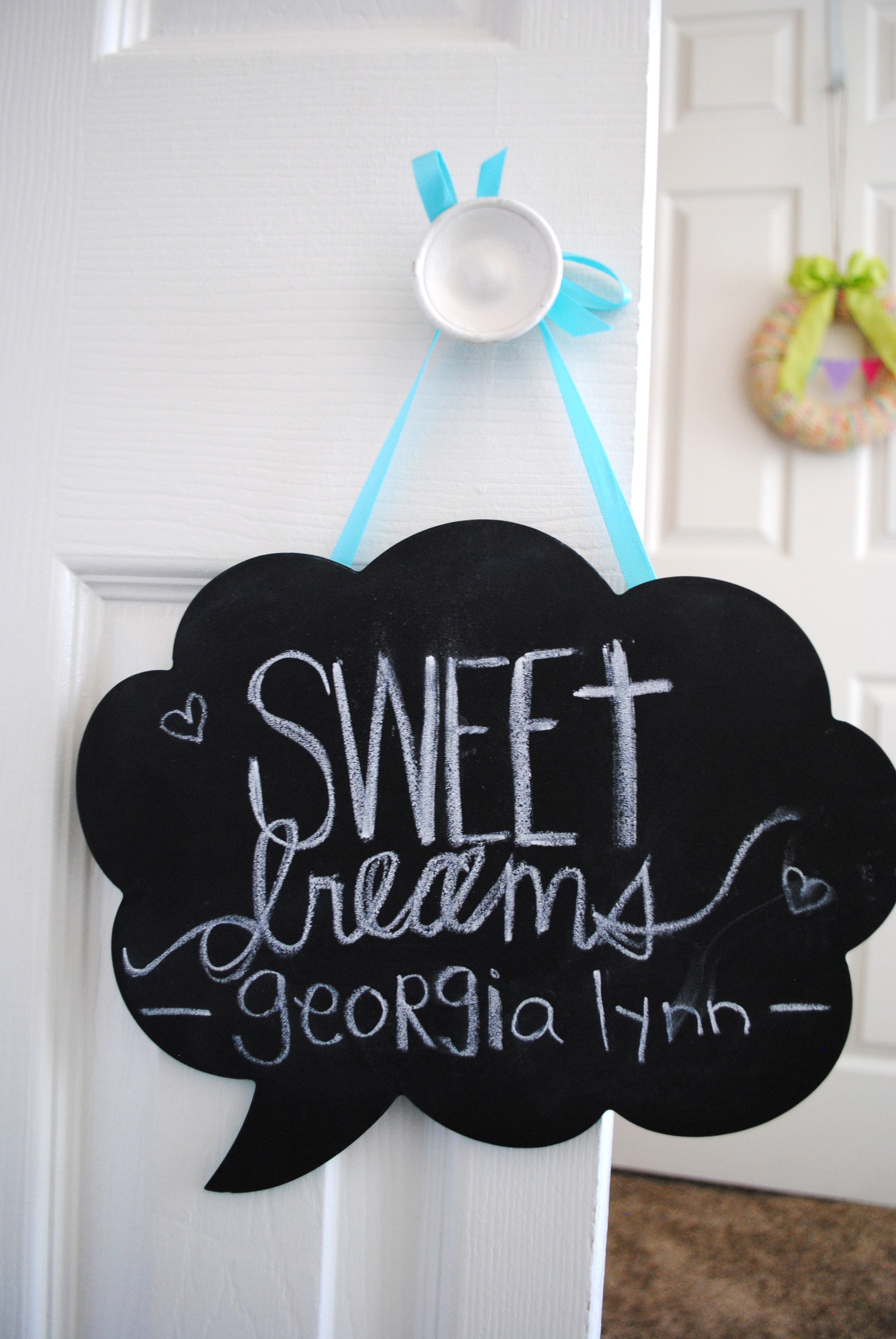 Girl Eclectic Nursery Chalkboard