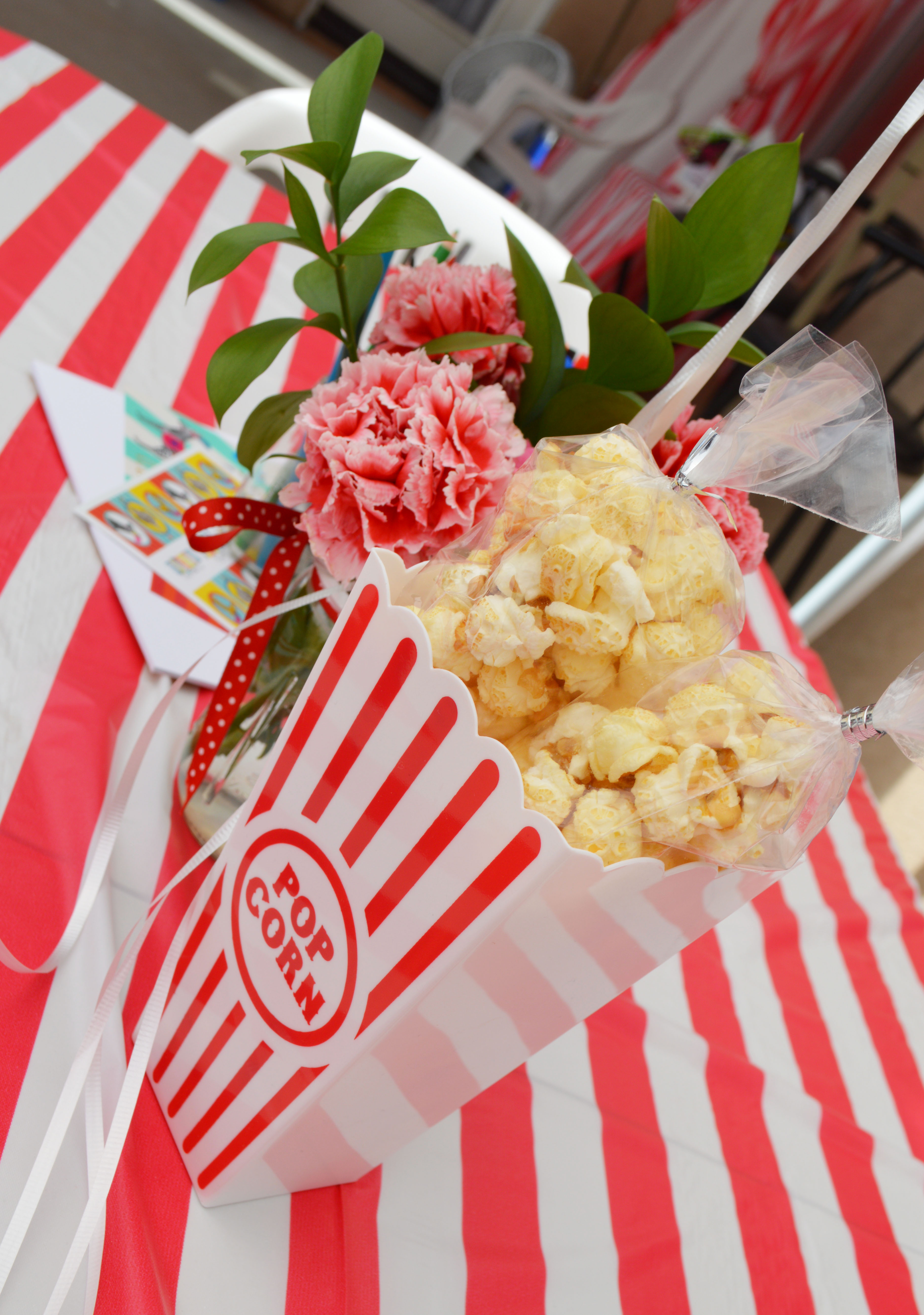 Carnival 1st Birthday Party Popcorn