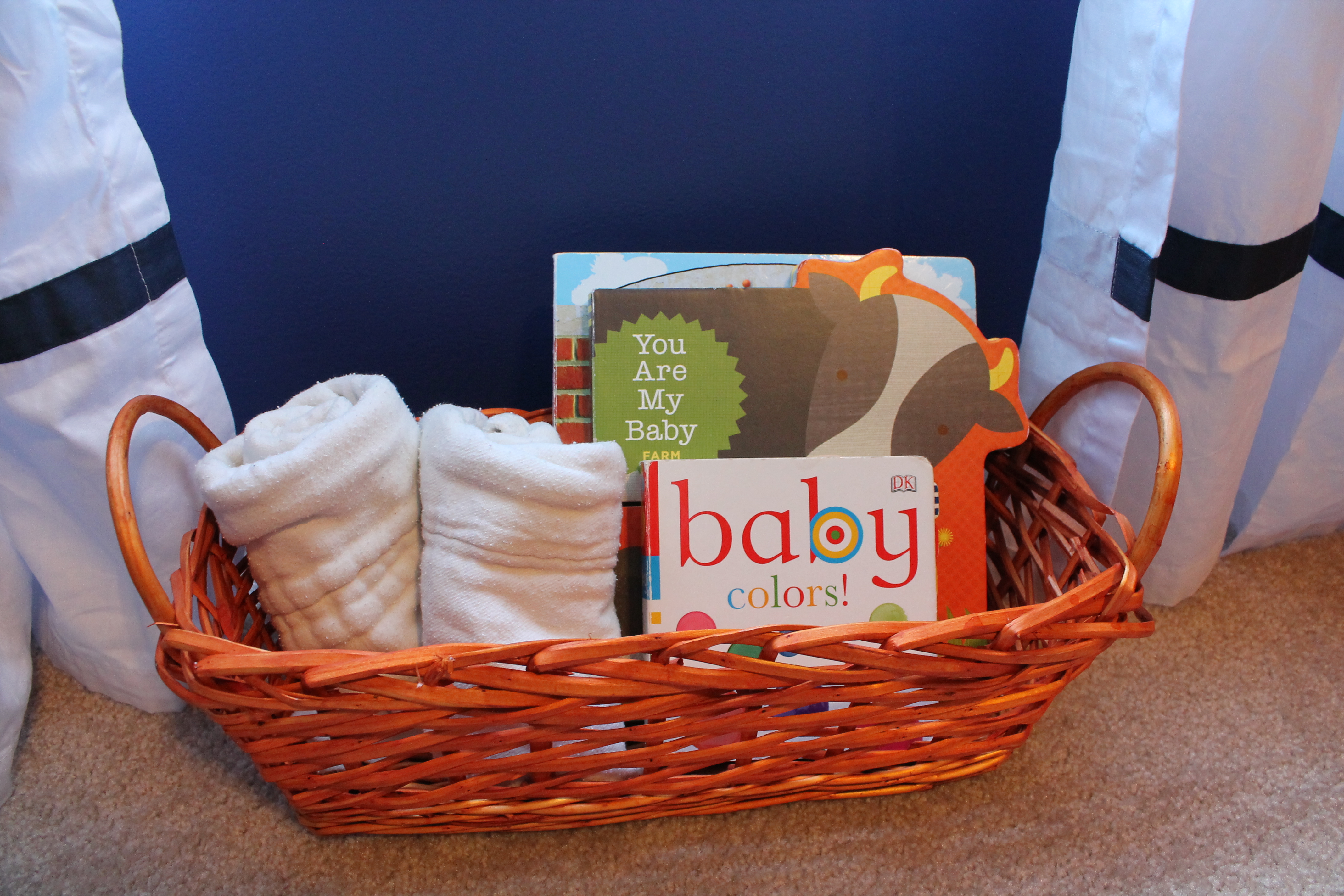 Dutch Baby Boy Nursery Orange Basket
