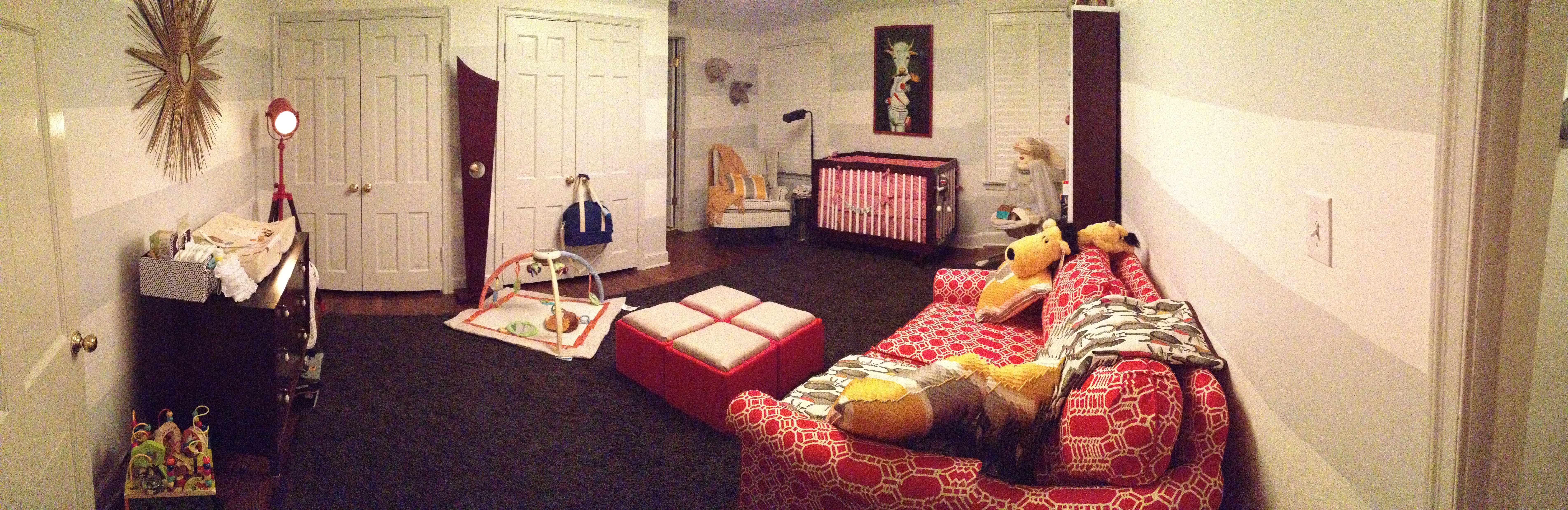 Eclectic Economic Boy Nursery Room View