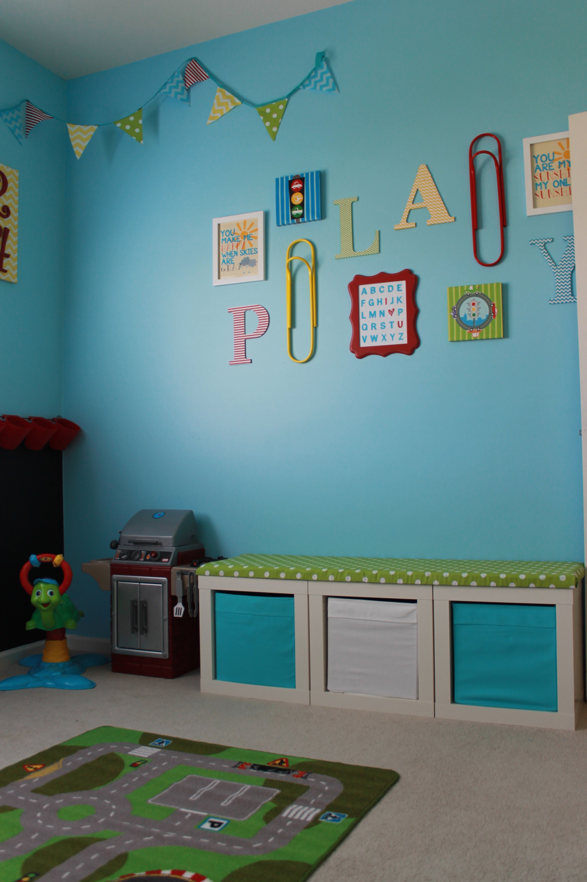 Boy Cheerful Playroom Room View