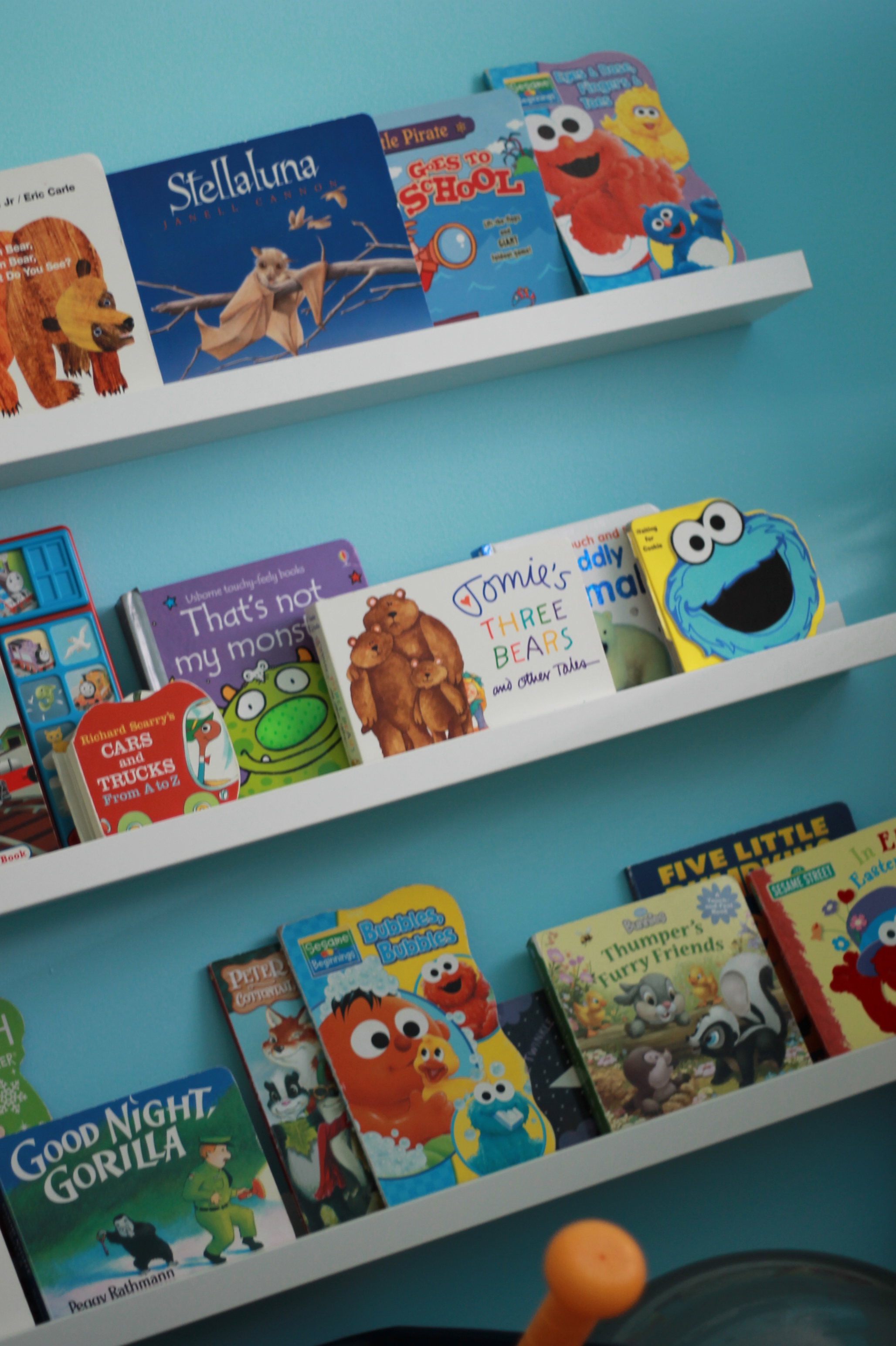 Boy Cheerful Playroom Book Ledges